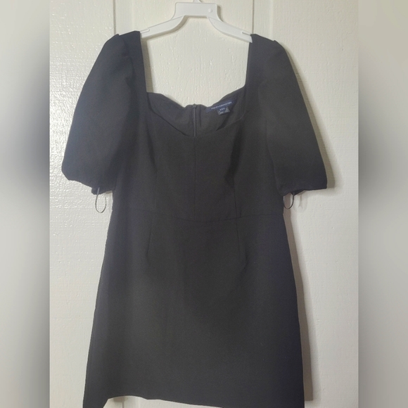 French Connection Dress Black Berina Mini Women's Sz US12 NWOT - Picture 4 of 11